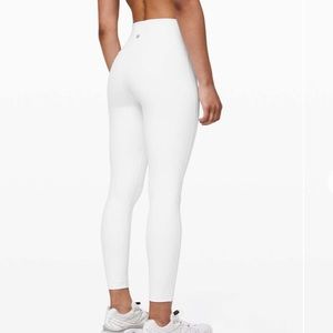 NWOT Lululemon Wunder Under High-Rise White Tight 25" *Full-On Luxtreme Size 6